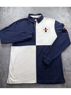 Vision Vintage Long Sleeve Rugby Shirt with Number 1 Patch